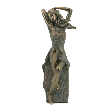 Декоративная статуэтка Девушки на кубе Brigitta