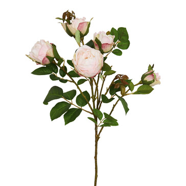 Ветка розы светло-розовой 54 см