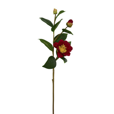 Искусственный цветок красный