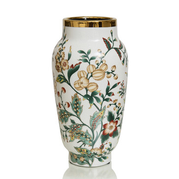 Керамическая ваза с цветочным узором Ambelina