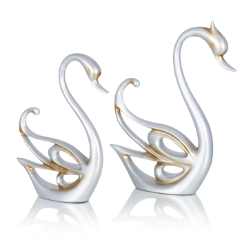 Набор из 2-х декоративных фигурок лебедей Fidelity (G)