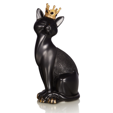 (УЦЕНКА) Декоративная фигурка кошки Queen (неравномерный окрас)