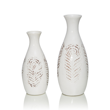 Керамическая ваза с узким горлом Karren