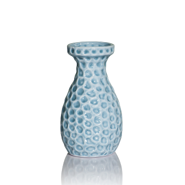 Керамическая вазочка Tetra голубая