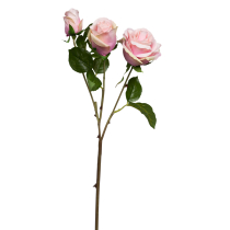 Ветка розы розовой 50 см