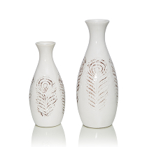 Керамическая ваза с узким горлом Karren (большая)